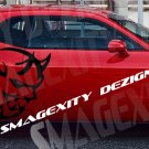 HUGE Demon Decal Graphic Stripe Challenger Custom MOPAR Dodge HEMI SRT 840 HP