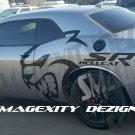HUGE CUSTOM REFLECTIVE CAST VINYL DECAL KIT GRAPHICS CHALLENGER MOPAR SRT HELLCAT HEMI 392