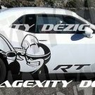 HUGE custom REFLECTIVE CAST VINYL DECAL KIT GRAPHICS CHALLENGER SCAT PACK BEE & RT LOGO MOPAR