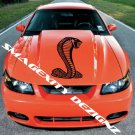 MATTE BLACK COBRA 5.0 SVT Snake SHELBY Decal Graphic Vinyl MUSTANG Hood GT