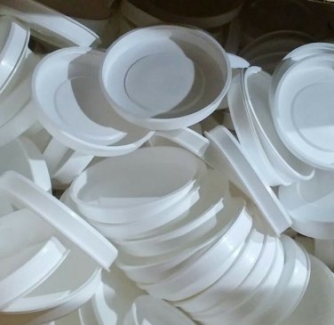 82.55mm Plastic Mailing Tube Caps Mailer White 3.25"  3 1/4 Inch diameter 50 pcs