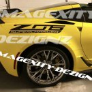 MATTE BLACK Custom CAST VINYL DECAL KIT GRAPHICS  Racing CORVETTE C6R Z06 ZR1 Chevrolet C7R