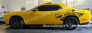 HUGE CAST VINYL DECAL KIT Graphic CHALLENGER 1320 SCAT PACK BEE RT 6.4 L MOPAR HEMI