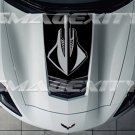 8yr CAST Vinyl DETAILED 2014-19 CORVETTE C7 STINGRAY GRAPHIC kit Split Hood Decal Stripe