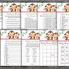 Monkey baby shower games package,Jungle baby shower games pack,9 Games,INSTANT DOWNLOAD-297