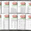 Cow baby shower games package,Farm baby shower games package,9 Games,INSTANT DOWNLOAD-296