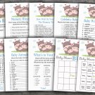 Hippo baby shower games package,Funny Hippo baby shower games package,9 Games,INSTANT DOWNLOAD-289