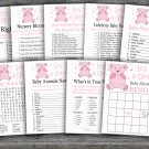 Teddy bear baby shower games package,Bear baby shower games package,9 Games,INSTANT DOWNLOAD-213