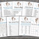 Dolphin baby shower games package,Nautical baby shower games package,9 Games,INSTANT DOWNLOAD-201