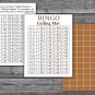 Cigar party bingo card,Cigar theme bingo card,60 Printable bingo card--101