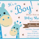 Giraffe baby shower invitation,Safari baby shower invite,Giraffe baby shower printable invite--100
