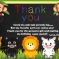 Jungle Safari Animals invitation,Safari animals invite,Safari animals thank you card FREE--124