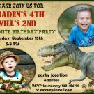 Dinosaur birthay invitation,Dinosaur birthay invite,Dino thank you card FREE--175