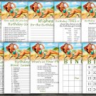 Pin Up Birthday Games package,Adult Birthday Games,9 Birthday Games,INSTANT DOWNLOAD