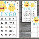 Monster bingo game,Monster bingo card,birthday bingo card,60 Printable card,INSTANT DOWNLOAD--381