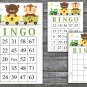 Animal train bingo game,Animal train bingo card,birthday bingo,60 Printable card,INSTANT DOWNLOAD377