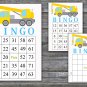 Crane bingo game,Auto Crane bingo cards,birthday bingo cards,60 Printable card,INSTANT DOWNLOAD--374