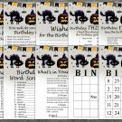 Halloween Birthday Games package,Adult Birthday Games,Halloween Party,9 Games,INSTANT DOWNLOAD