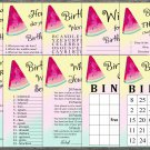 Watermelon Birthday Games package,Adult Birthday Games,Fruit birthday Party,9 Games,INSTANT DOWNLOAD