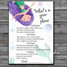 Mermaid What's in your phone game,Adult Birthday Game,Girls Birthday Game,INSTANT DOWNLOAD-12