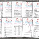 Unicorn baby shower games package,Unicorn baby shower games pack,9 Games,INSTANT DOWNLOAD-318