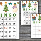Christmas bingo game,Snowman bingo game,Christmas Party bingo,Holiday Bingo,INSTANT DOWNLOAD--3