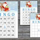 Christmas bingo game,Santa bingo,Rudolf bingo,Christmas Party ,Holiday Bingo,INSTANT DOWNLOAD--9