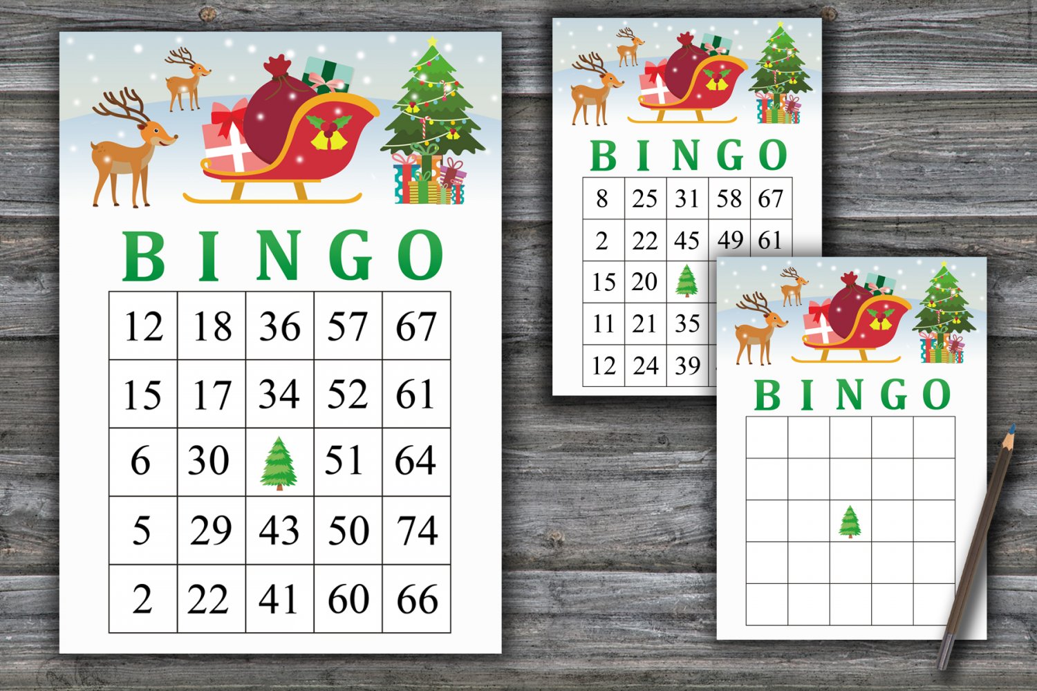Christmas bingo game,Rudolph bingo,Christmas Party bingo,Holiday Bingo ...