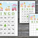 Christmas bingo game,animals train bingo,Christmas Party bingo,Holiday Bingo,INSTANT DOWNLOAD--27