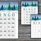 Christmas bingo game,winter forest bingo,Christmas Party bingo,Holiday Bingo,INSTANT DOWNLOAD--35