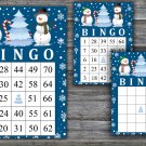 Christmas bingo game,Snowman bingo,Christmas Party bingo,Holiday Bingo,INSTANT DOWNLOAD--38
