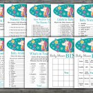 Unicorn baby shower games package,Unicorn baby shower games pack,9 Games,INSTANT DOWNLOAD-329
