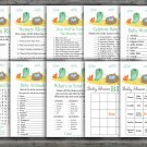 Birds and nest baby shower games package,Birds baby shower games pack,9 Games,INSTANT DOWNLOAD-338