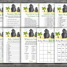 Gorilla baby shower games package,Monkey baby shower games package,9 Games,INSTANT DOWNLOAD-343