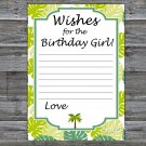 Palm Wishes for the birthday girl,Wishes Party Game,Adult Birthday Game,INSTANT DOWNLOAD-25