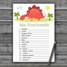 Dinosaur Baby Word Scramble Game,Dino Baby shower games,INSTANT DOWNLOAD--370
