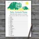 Dinosaur Baby Animals Name Game,Dinosaur Baby shower games,INSTANT DOWNLOAD--342