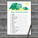 Dinosaur Baby Word Scramble Game,Dinosaur Baby shower games,INSTANT DOWNLOAD--342