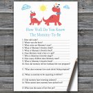 Red Dinosaur How Well Do You Know Game,Red Dinosaur Baby shower games,INSTANT DOWNLOAD--328