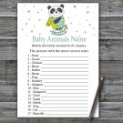 Panda Baby Animals Name Game,Panda Baby shower games,INSTANT DOWNLOAD--326