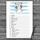 Raccoon Baby Word Scramble Game,Raccoon Baby shower games,INSTANT DOWNLOAD--320