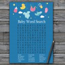 Baby toys Baby Shower Word Search Game,Baby toys Baby shower games,INSTANT DOWNLOAD--317