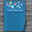 Baby toys Nursery Rhyme Quiz Game,Baby toys Baby shower games,INSTANT DOWNLOAD--317