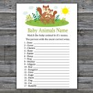 Cute Squirrel Baby Animals Name Game,Squirrel Baby shower games,INSTANT DOWNLOAD--292