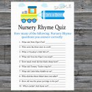 Toy Train Nursery Rhyme Quiz Game,Toy Train Baby shower games,INSTANT DOWNLOAD--224