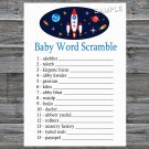 Rocket Baby word scramble game,Rocket Baby shower games,INSTANT DOWNLOAD--217