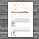 Stork nest Baby Animals Name Game,Stork nest Baby shower games,INSTANT DOWNLOAD--211