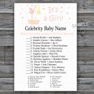 Stork nest Celebrity Baby Name Game,Stork nest Baby shower games,INSTANT DOWNLOAD--211