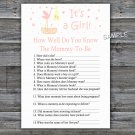 Stork nest How well do you know baby shower game,Stork nest Baby shower games,INSTANT DOWNLOAD--211