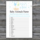 Stork nest Baby Animals Name Game,Stork nest Baby shower games,INSTANT DOWNLOAD--210